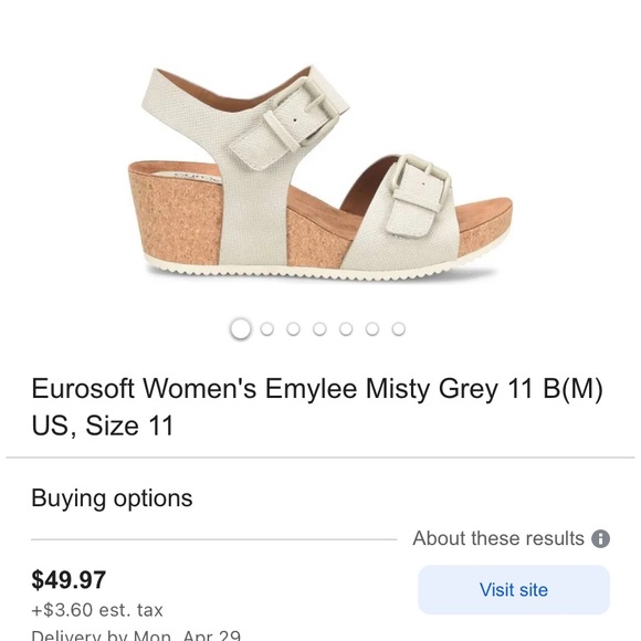 Eurosoft sandals size 6M used once - Picture 2 of 7